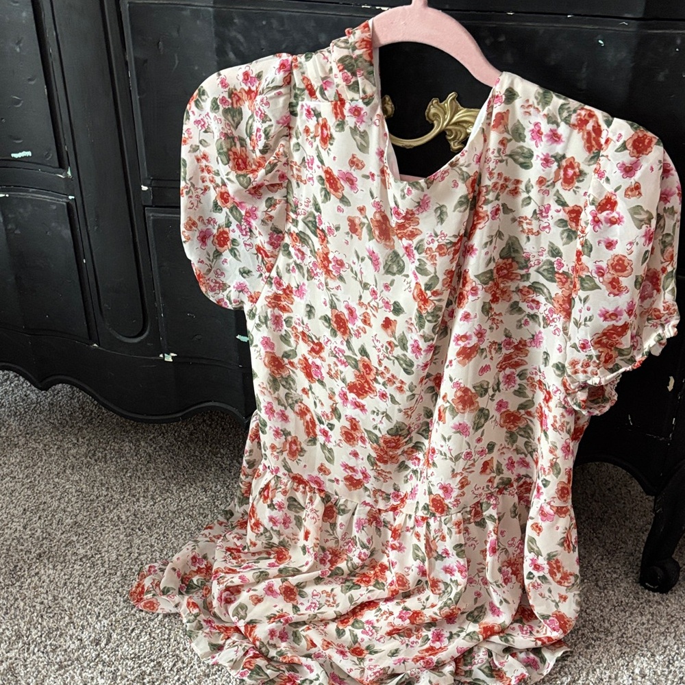 Floral Print Women's Blouse